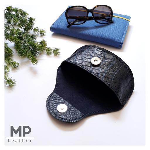 کیف عینک چرم بزی طرح پریما دستساز و دستدوز و آسترکشی شده برای محافظت